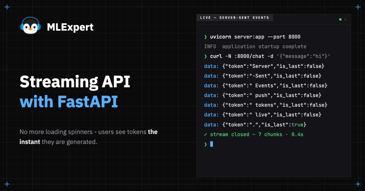 Streaming API with FastAPI